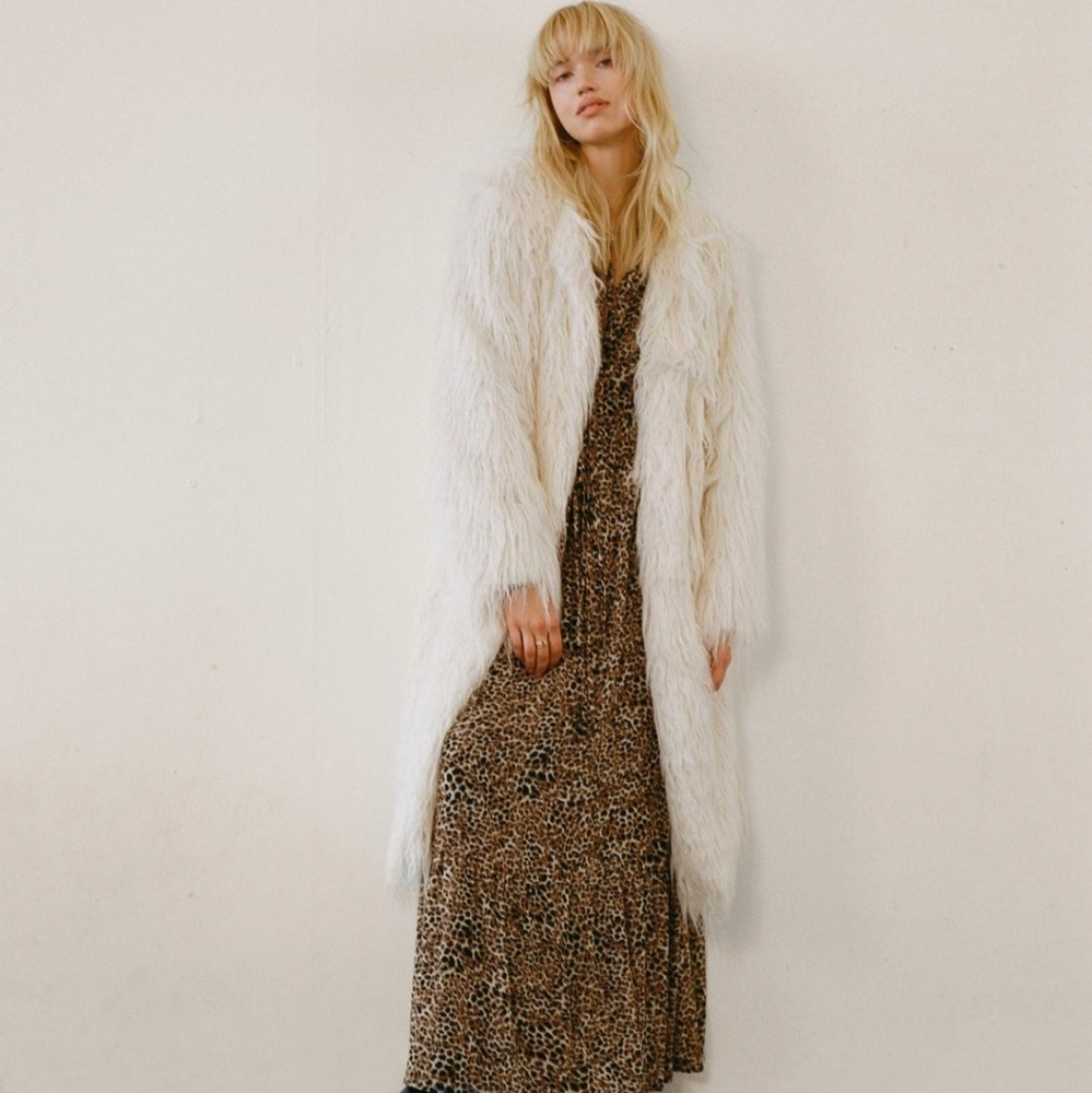 Faux fur jacket